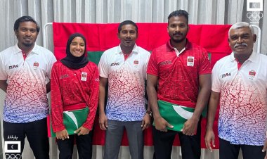 Appointment of  flag bearers for Team Maldives at the Opening Ceremony of the 5th Islamic Solidarity Games.