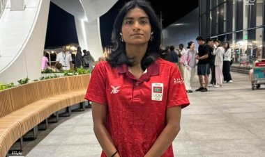 Aishath Shabaa Saleem Departs for Greece to Attend IOA Young Olympic Ambassadors Session