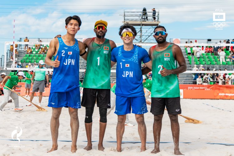 Maldives Test Hosts Japan in Men’s Beach Volleyball