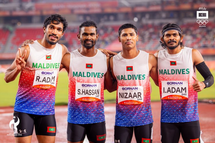 Maldives Record Fastest Men’s 4 × 100-Metre Relay Time Since 2019